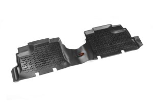 Jeep Wrangler Unlimited Floor Liners - Front + Rear + Cargo - Rugged Ridge - All Terrain - Black - `11-`18